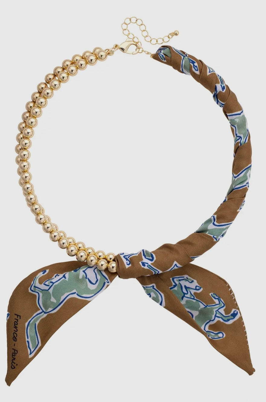 Bead Scarf Necklace