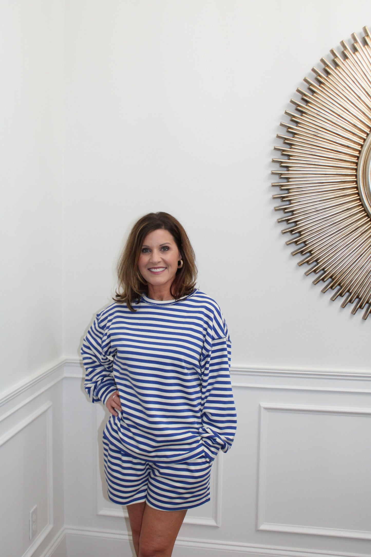 The Coastal Stripe Lounge Set