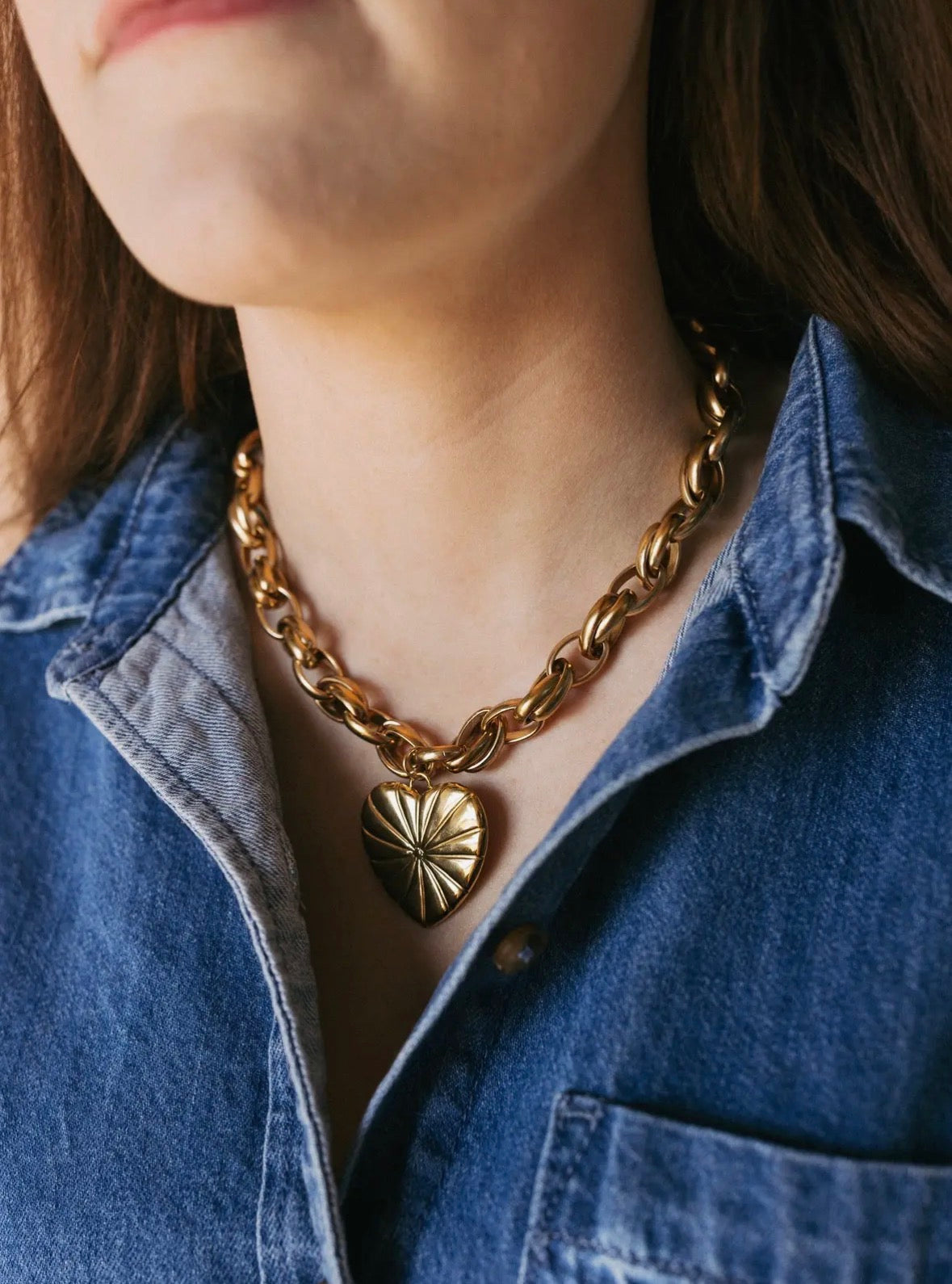 The Golden Love Charm Necklace