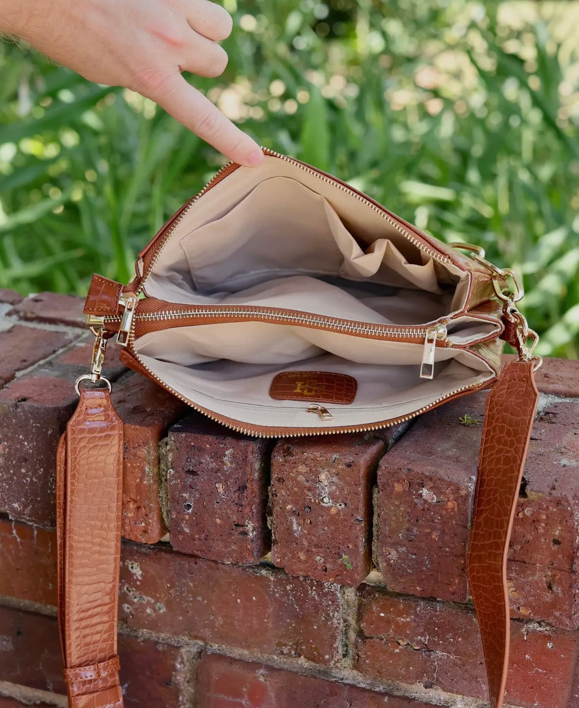 The Luxe Caramel Chain Crossbody