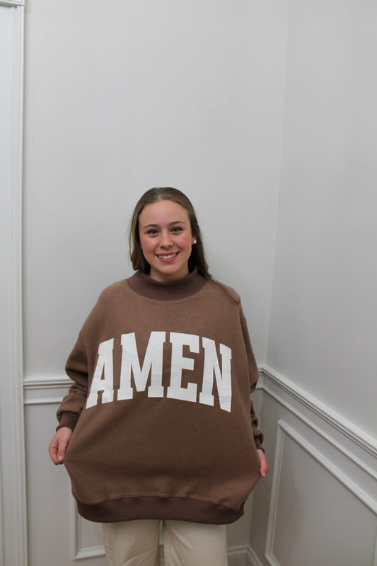 Amen / WWJD Reversible Crewneck