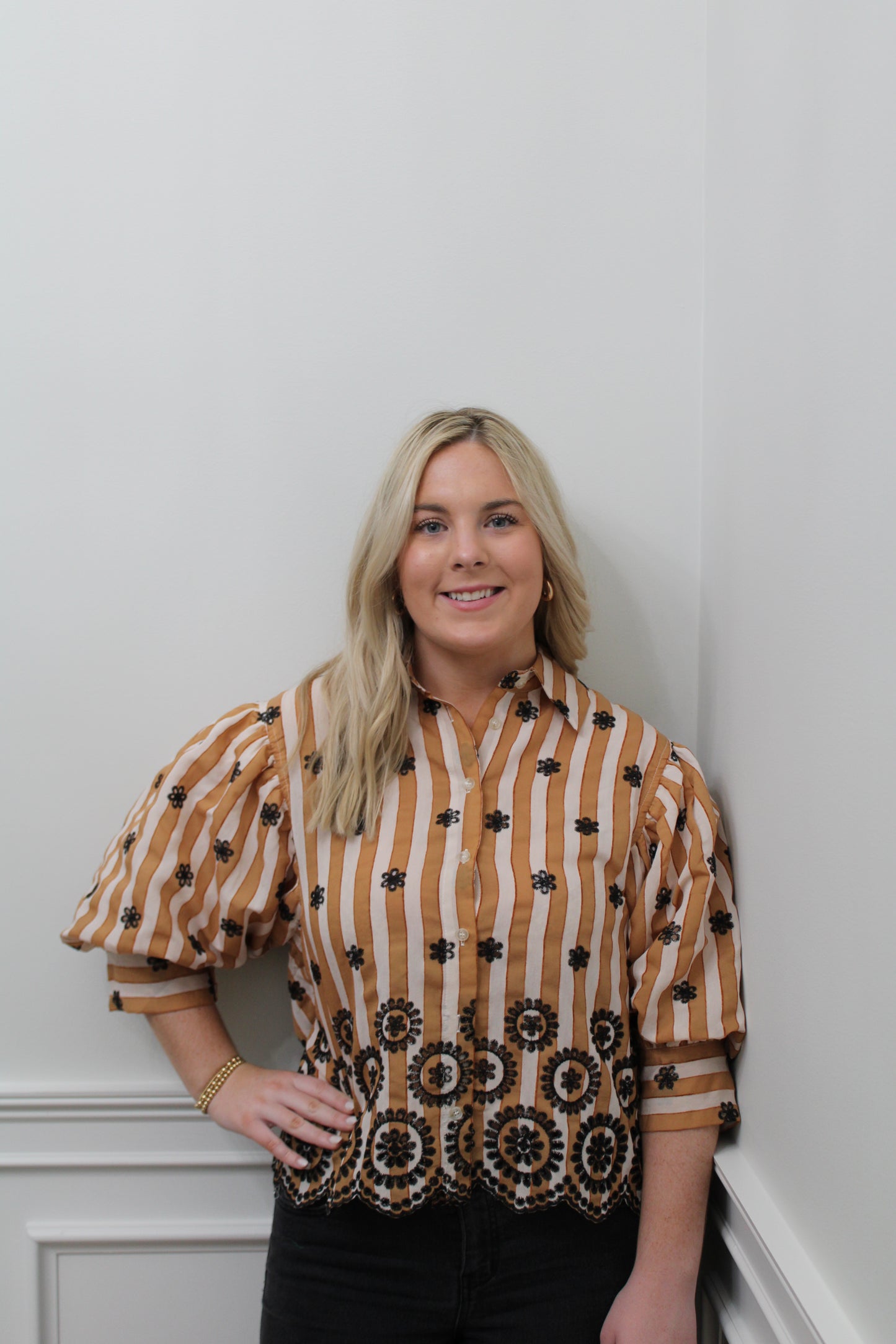 The Harper Embroidered Blouse