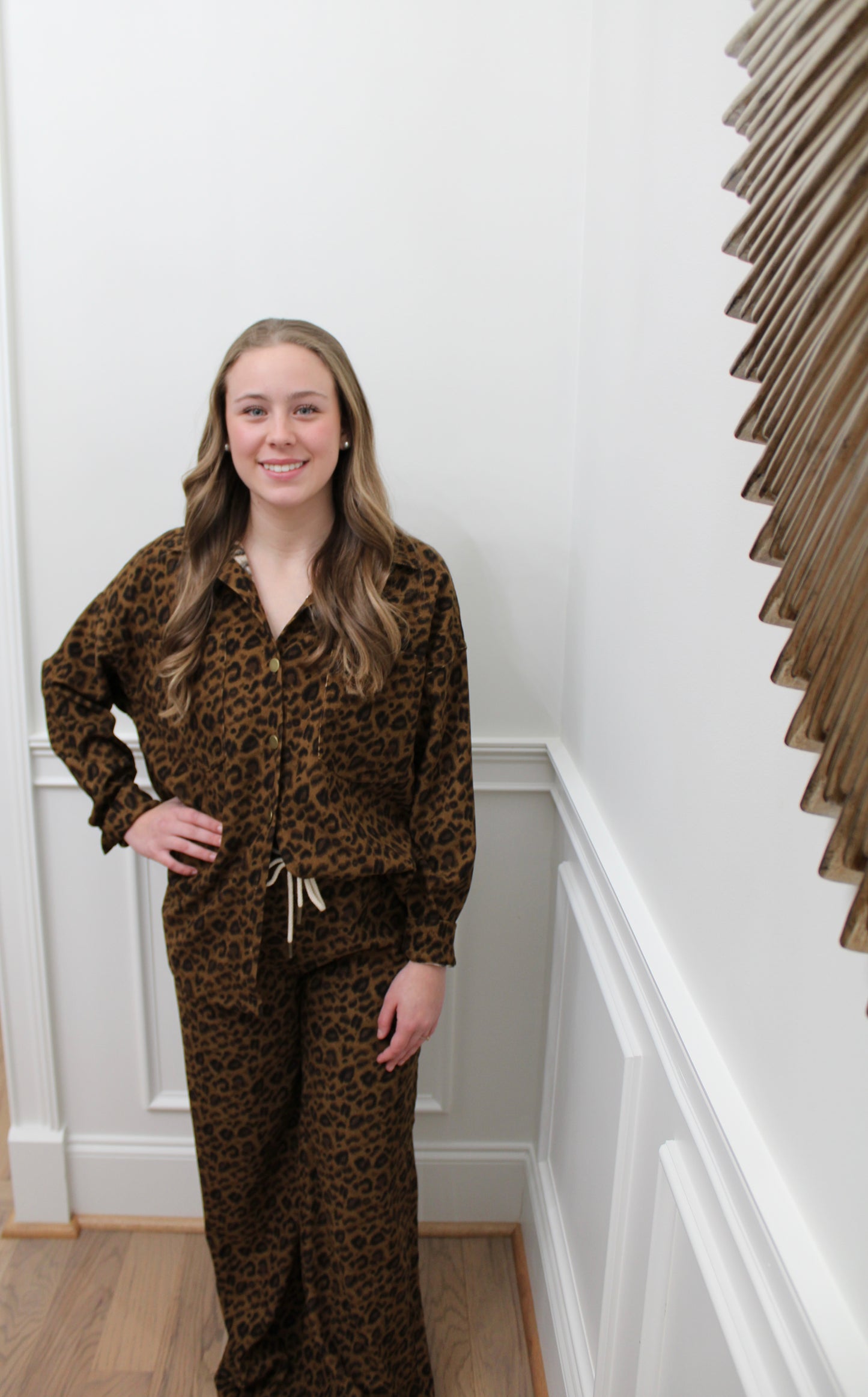 After Hours Leopard Lounge Set