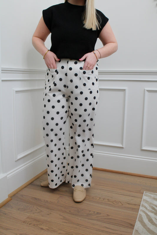 The Classic Charm Polka Dot Pants
