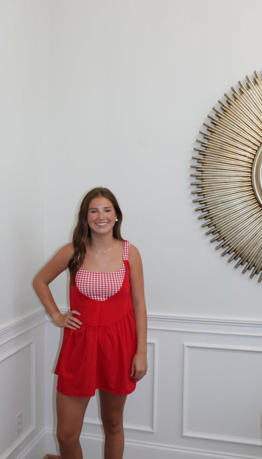 The Scarlet Gingham Athletic Dress