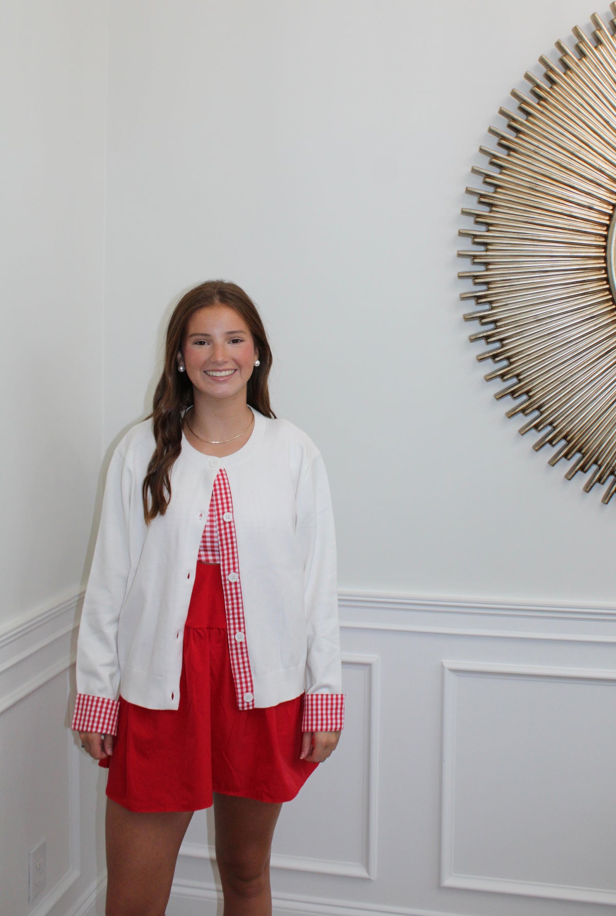 The Sunday Best Gingham Cardigan