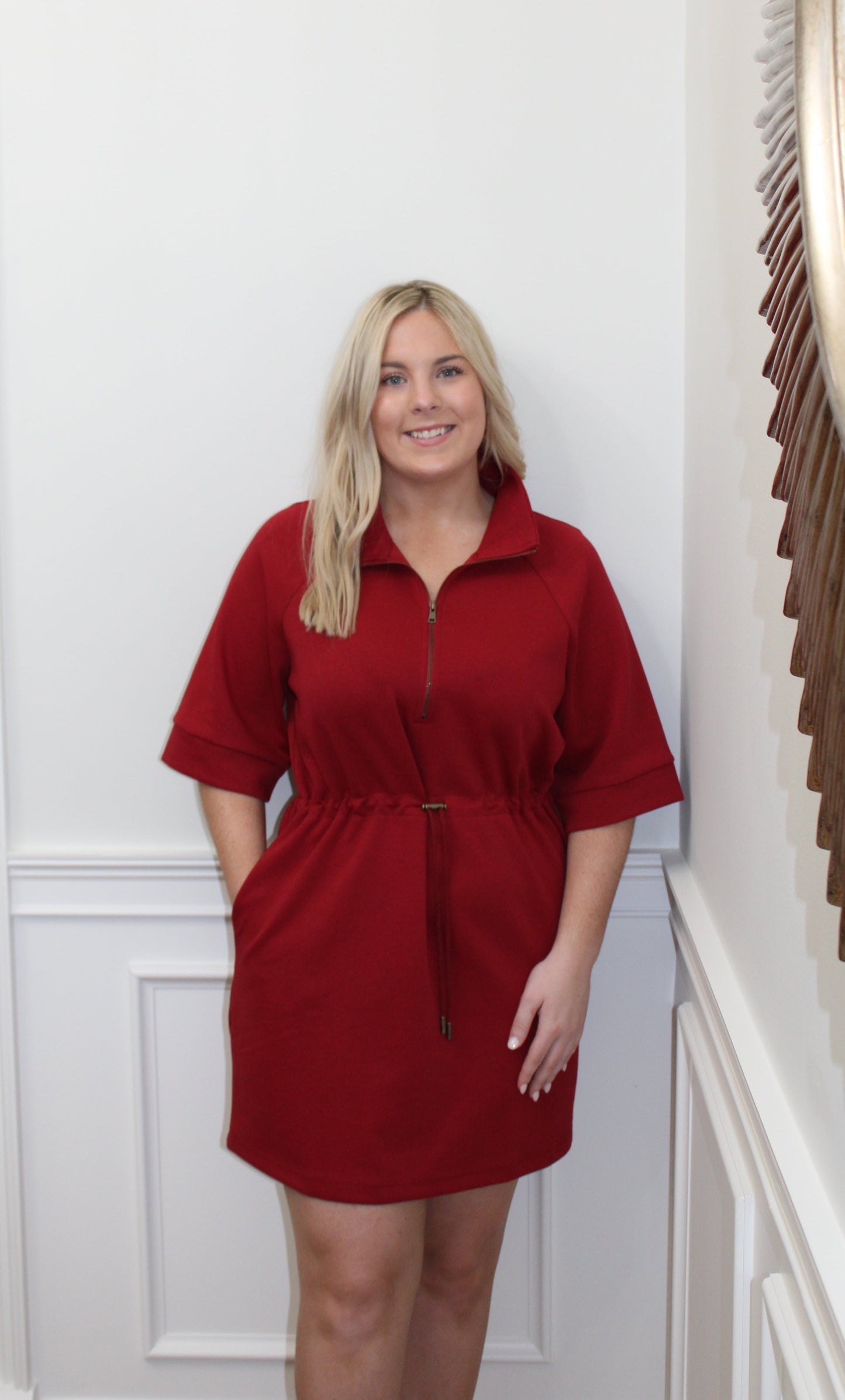 The Carolina Wine Zip Dress