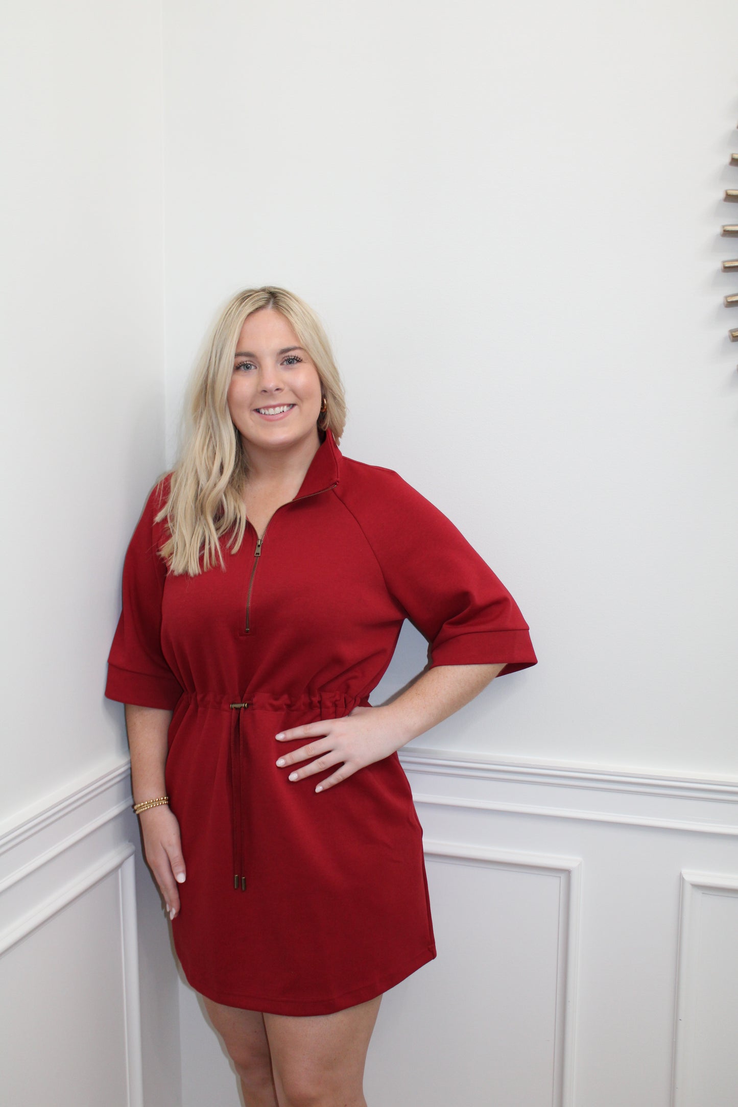 The Carolina Wine Zip Dress