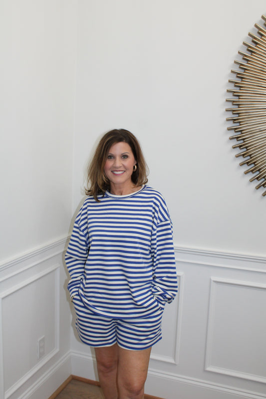 The Coastal Stripe Lounge Set