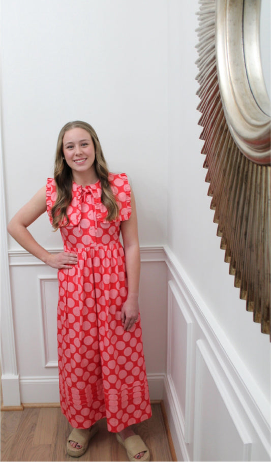 Rosie Dot Maxi Dress