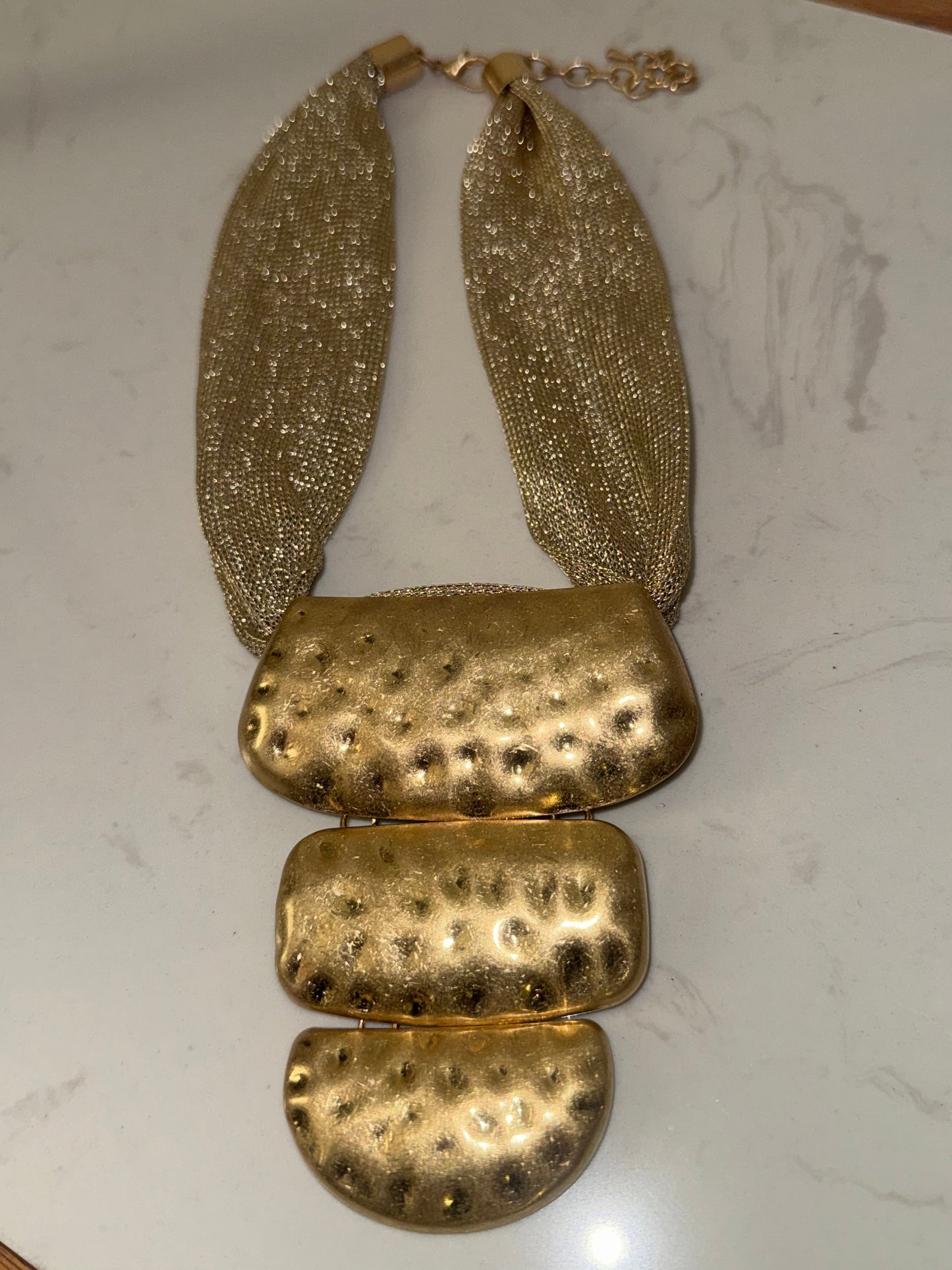 Golden Heirloom Statement Necklace