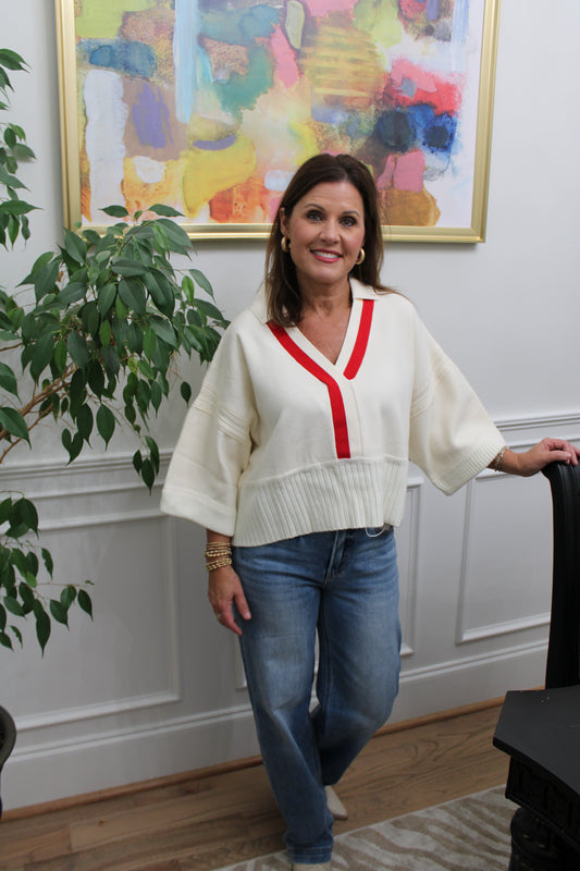 The Varsity V-Neck Sweater