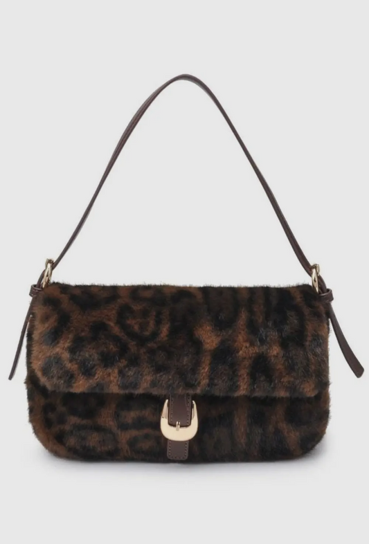 The Fur Leopard Shoulder Bag