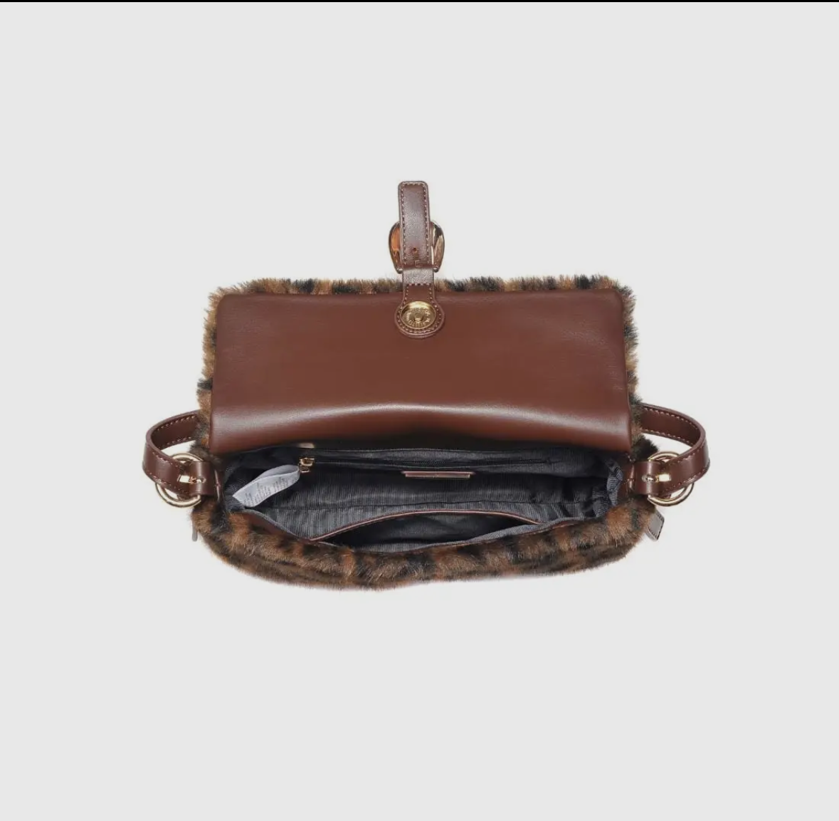 The Fur Leopard Shoulder Bag