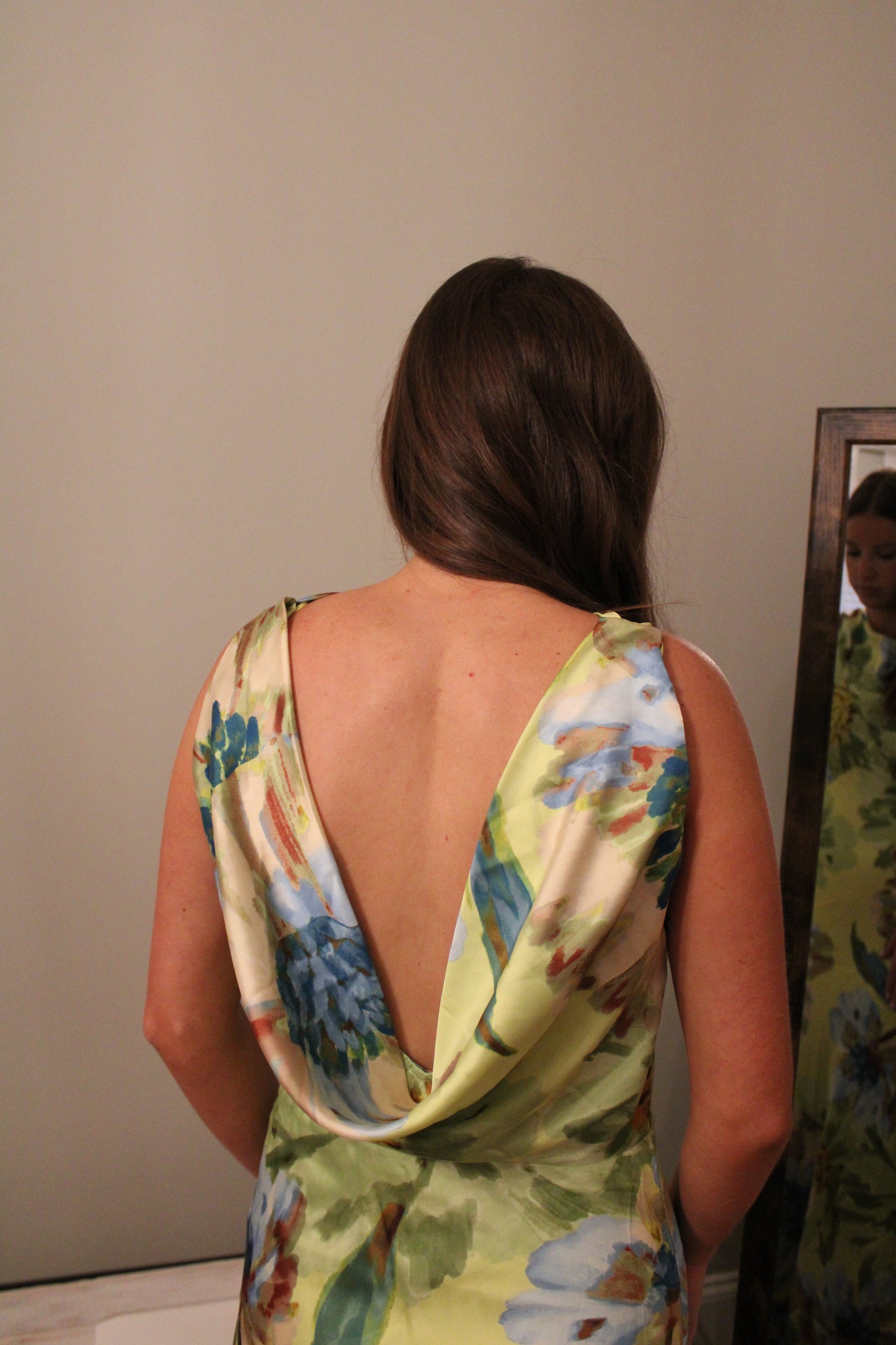 Garden Party Satin Dress