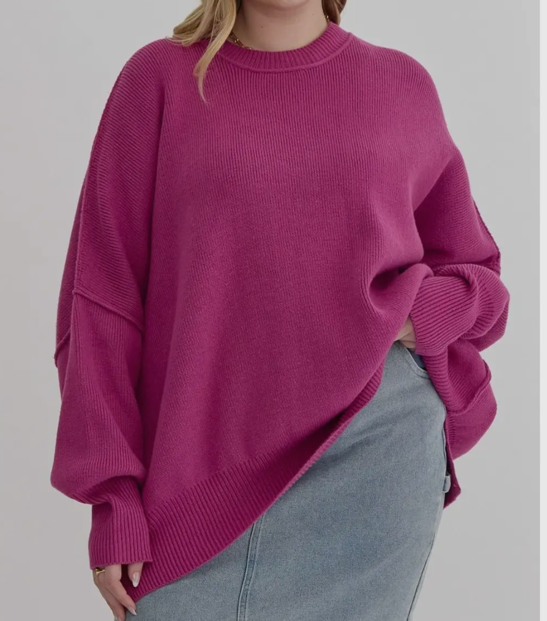 The Pink Dream Oversized Sweater