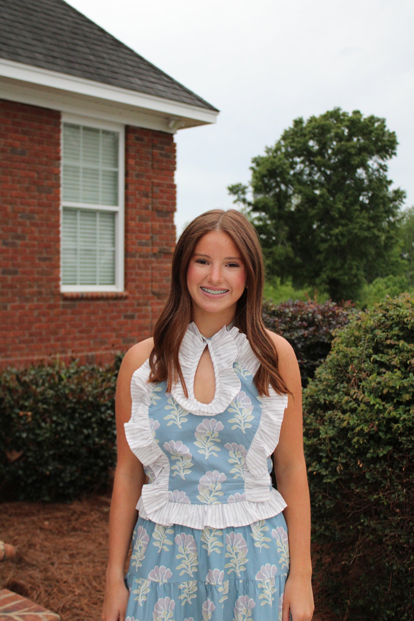 Bluebell Ruffle Halter Top