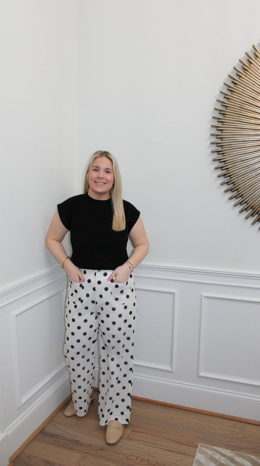 The Classic Charm Polka Dot Pants