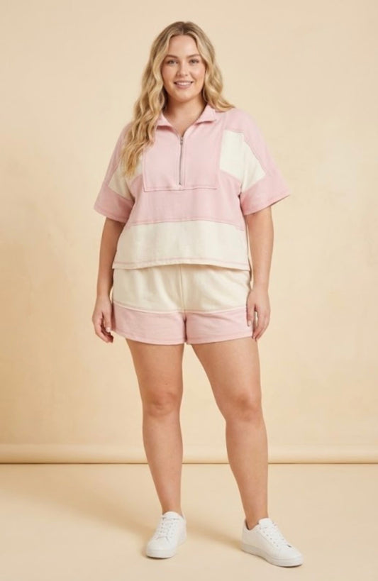 Pretty in Pink Lounge Set – Curvy