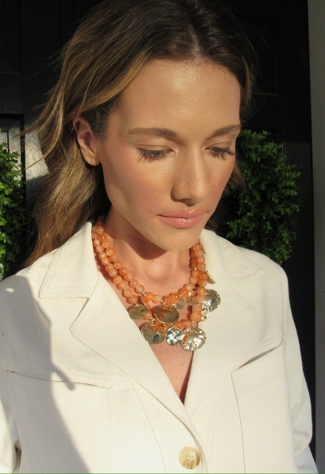 The Orange Statement Necklace