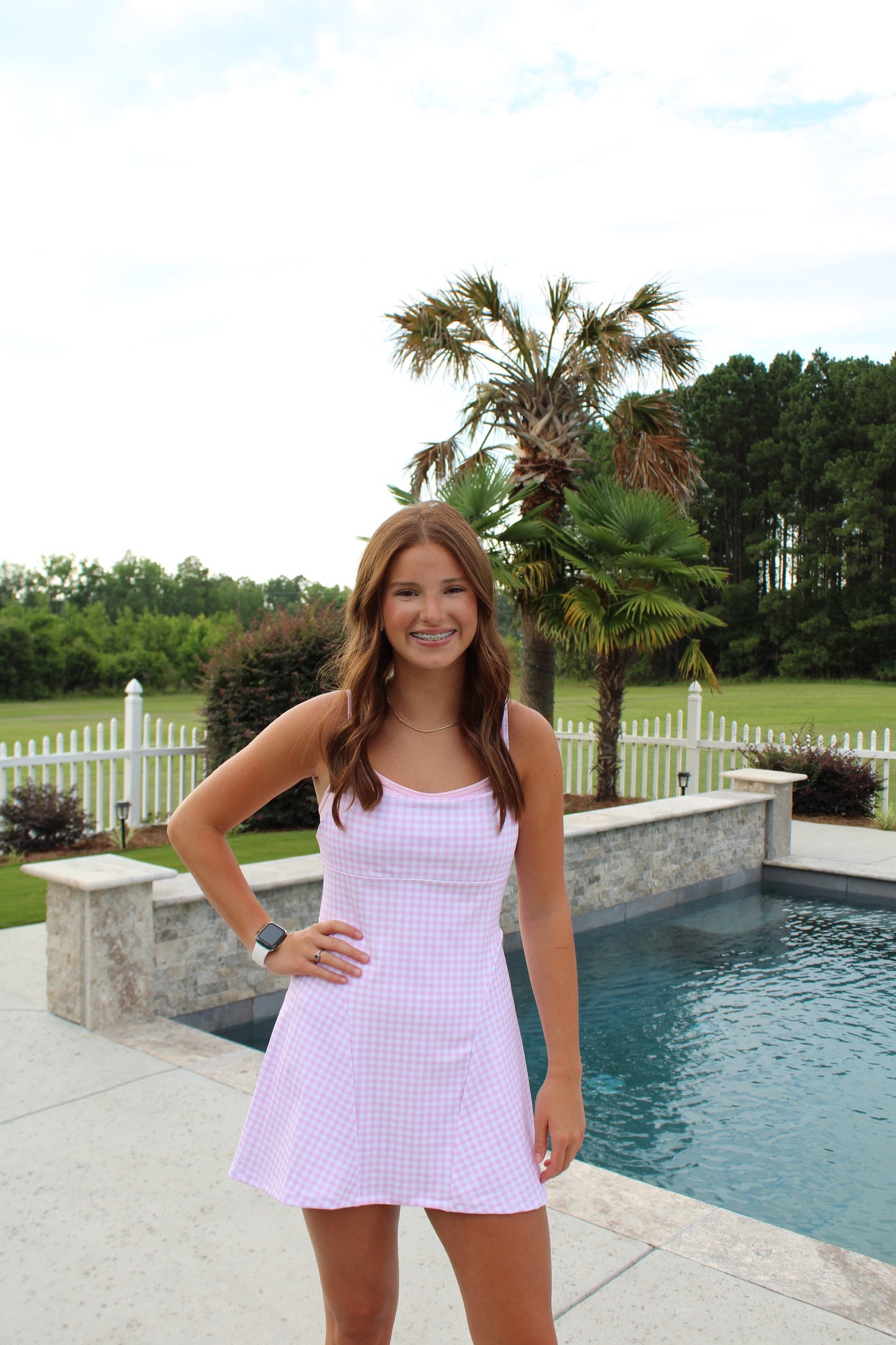 The Country Club Dress – Pink Gingham